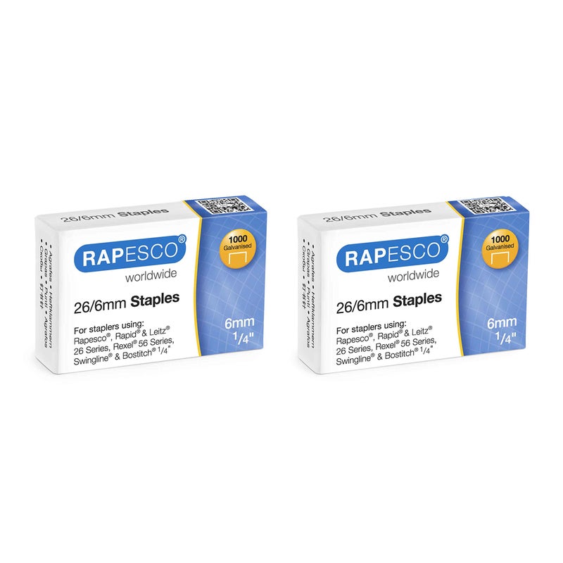 RAPESCO مُدبِّس رابيكسو 1602 مارلين مع 2000 دبابيس نوع 26/6 مم (1/4 بوصة)، سعة 25 ورقة، قاعدة غير قابلة للانزلاق، مُدبِّس معدني للمكتب، يستخدم دبابيس عالية السعة من نوع 26 ونوع 24 - Image 3